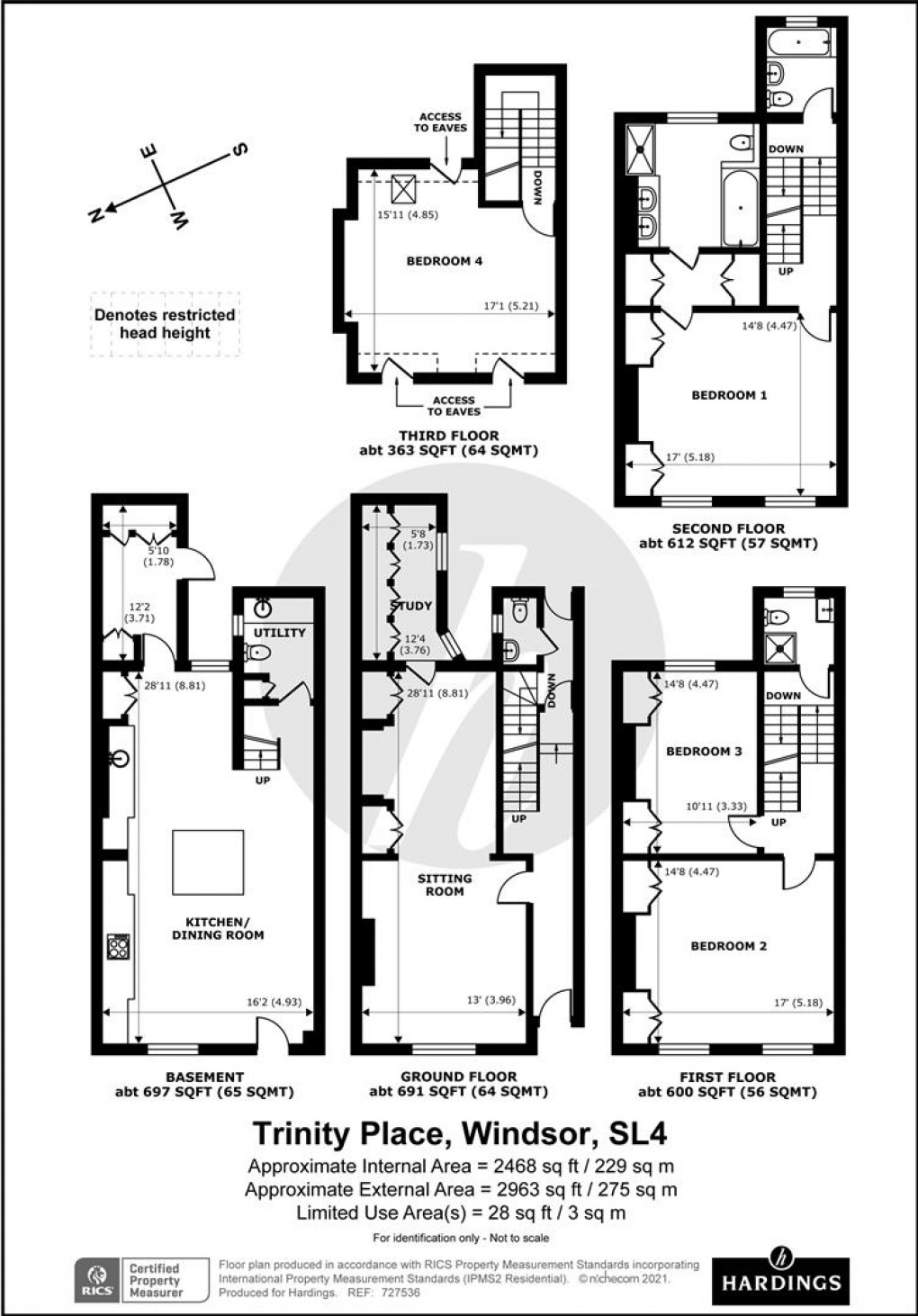 Floorplan for Trinity Place, Windsor