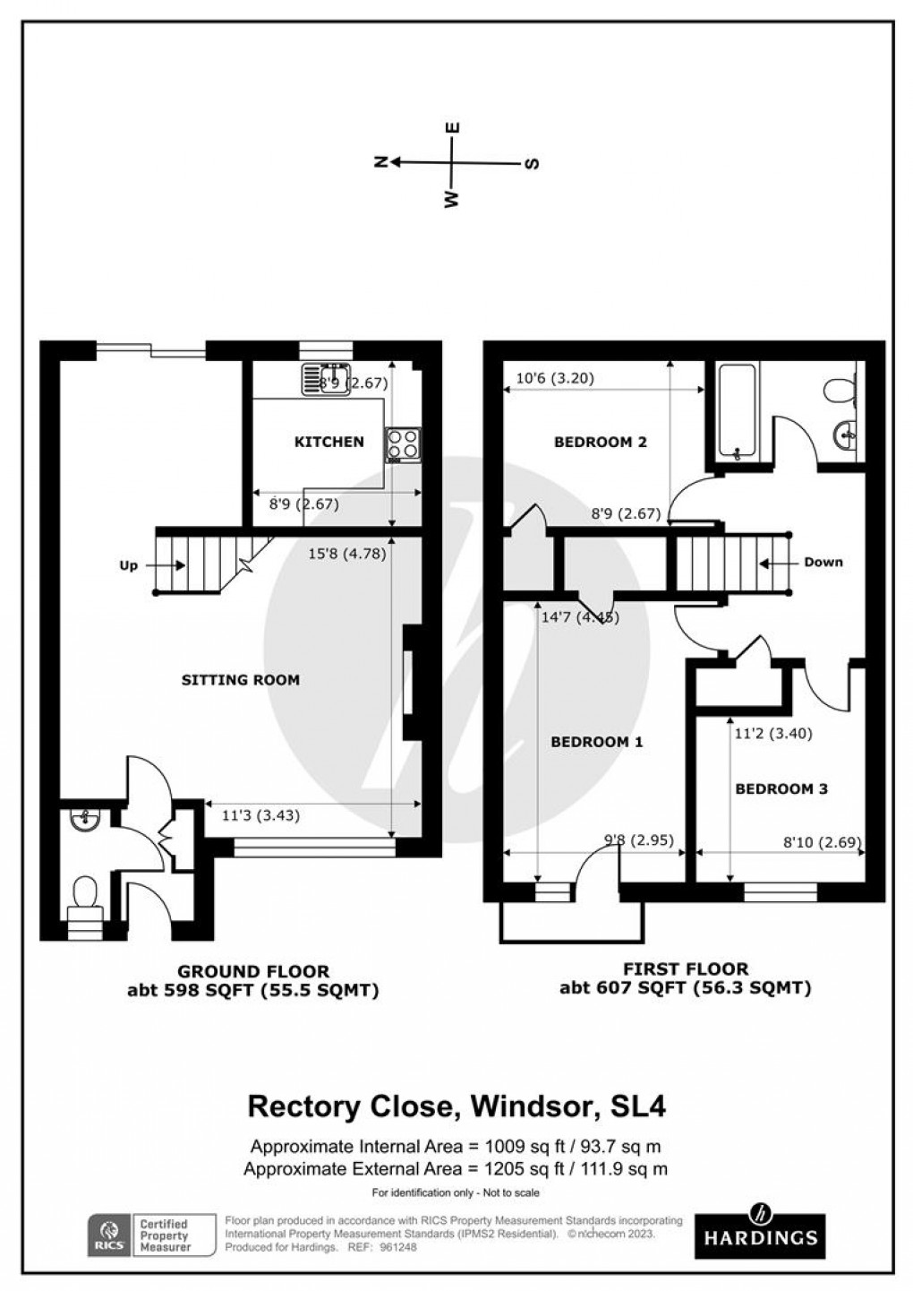 Floorplan for Rectory Close, Windsor