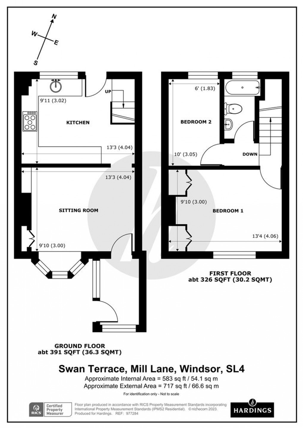 Floorplan for Swan Terrace, Windsor