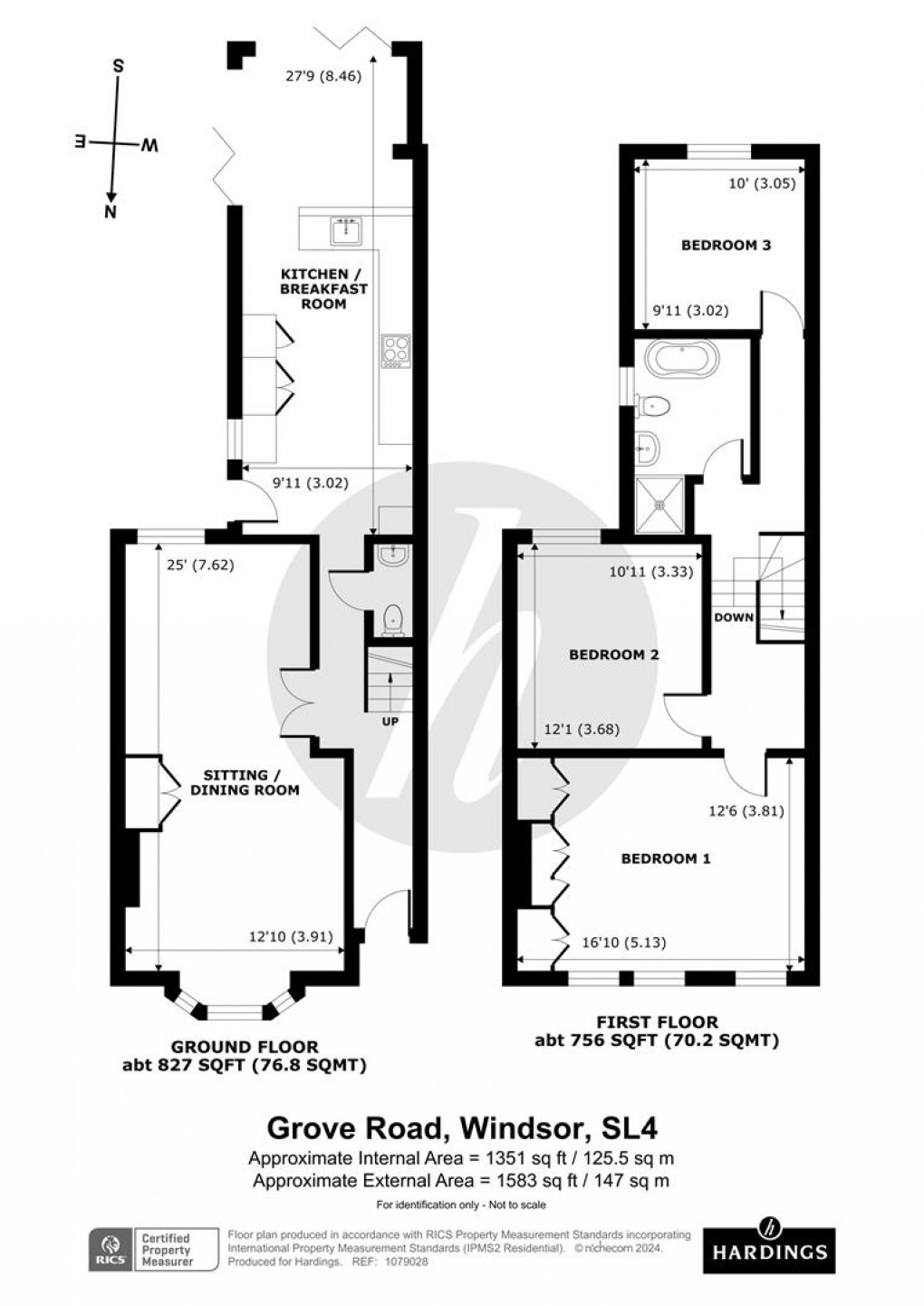 Floorplan for Grove Road, Windsor
