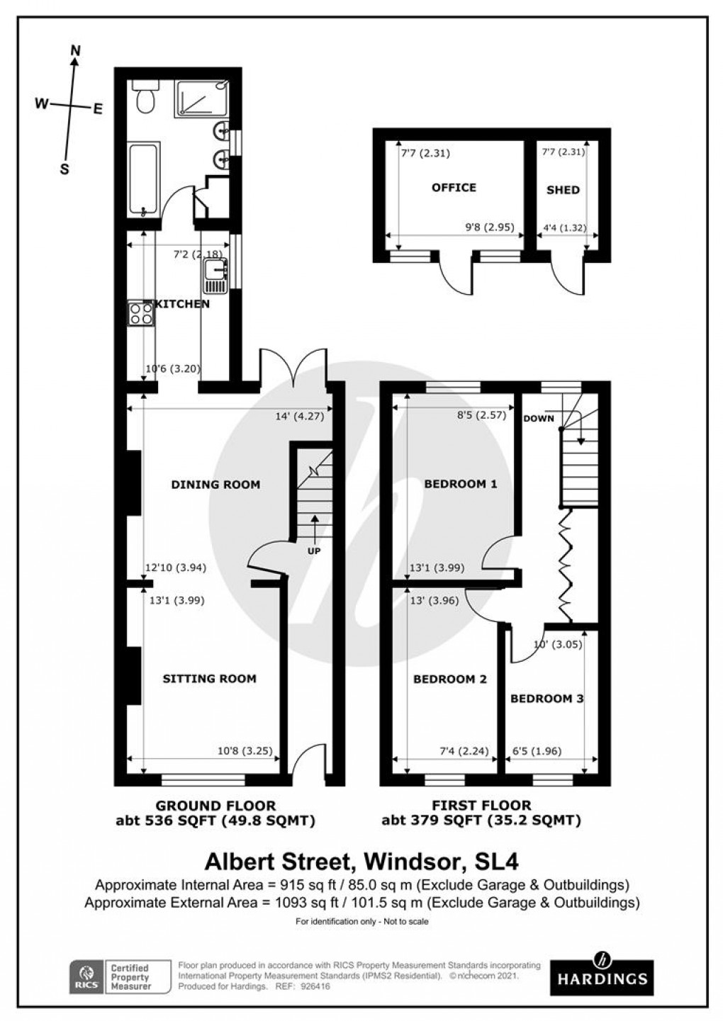 Floorplan for Albert Street, Windsor