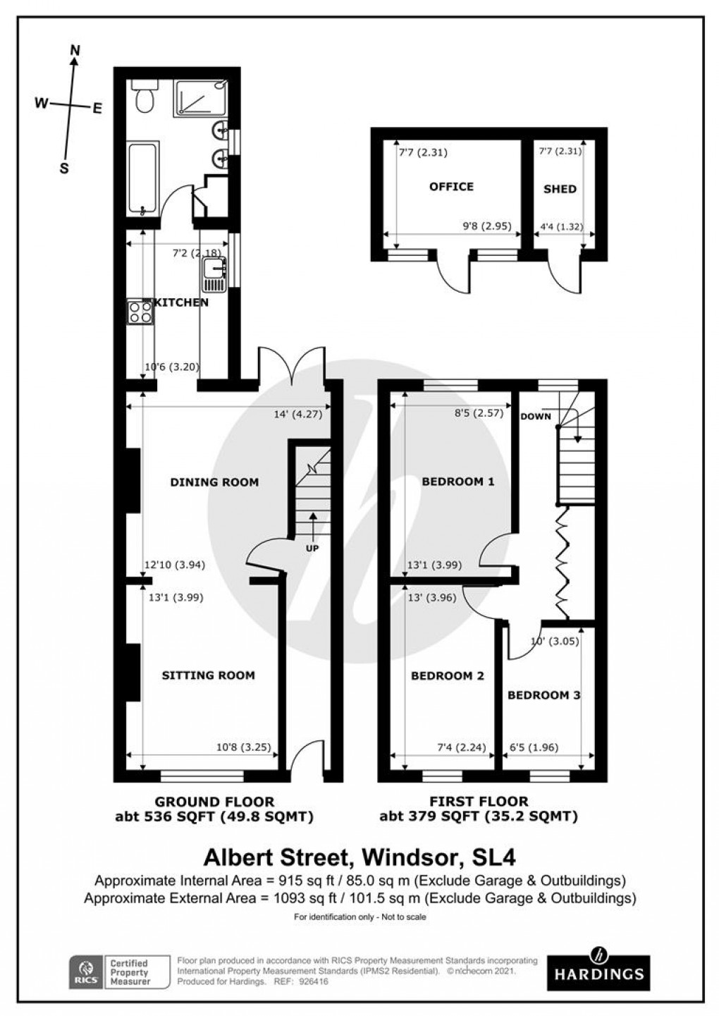 Floorplan for Albert Street, Windsor