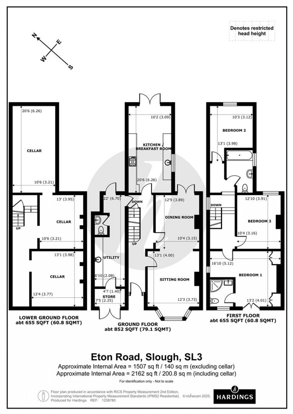 Floorplan for Eton Road, Datchet