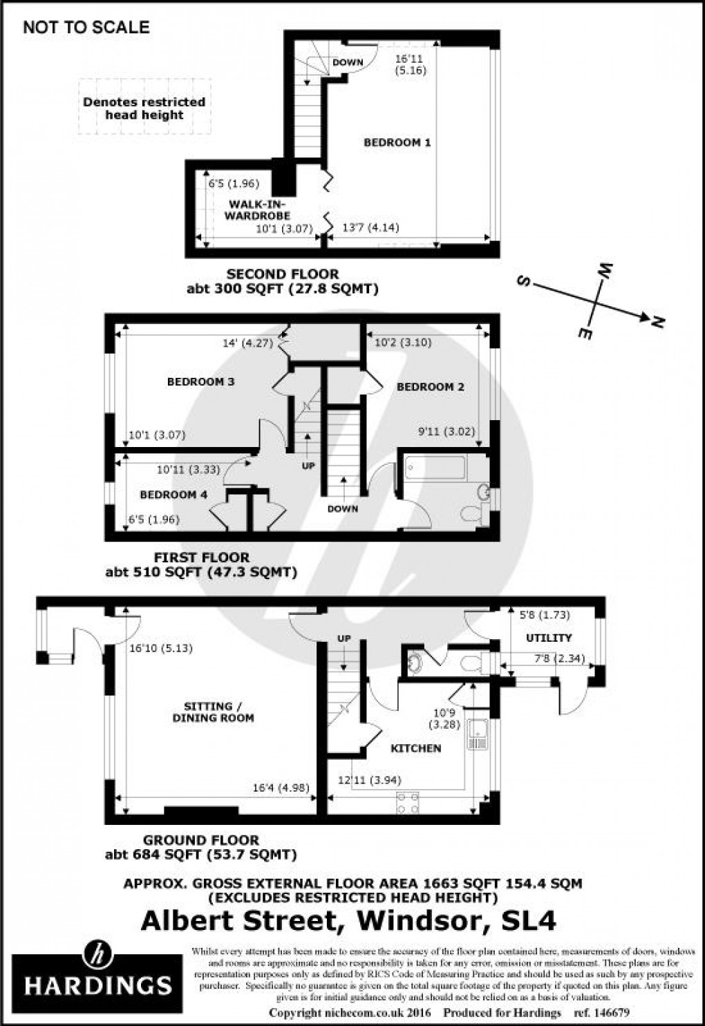 Floorplan for Albert Street, Windsor, SL4