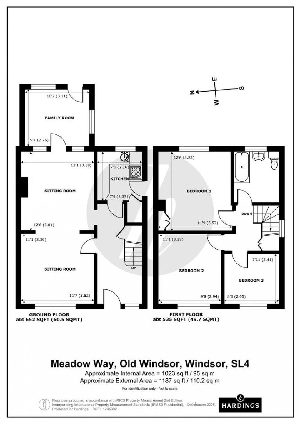 Floorplan for Meadow Way, Old Windsor, Windsor