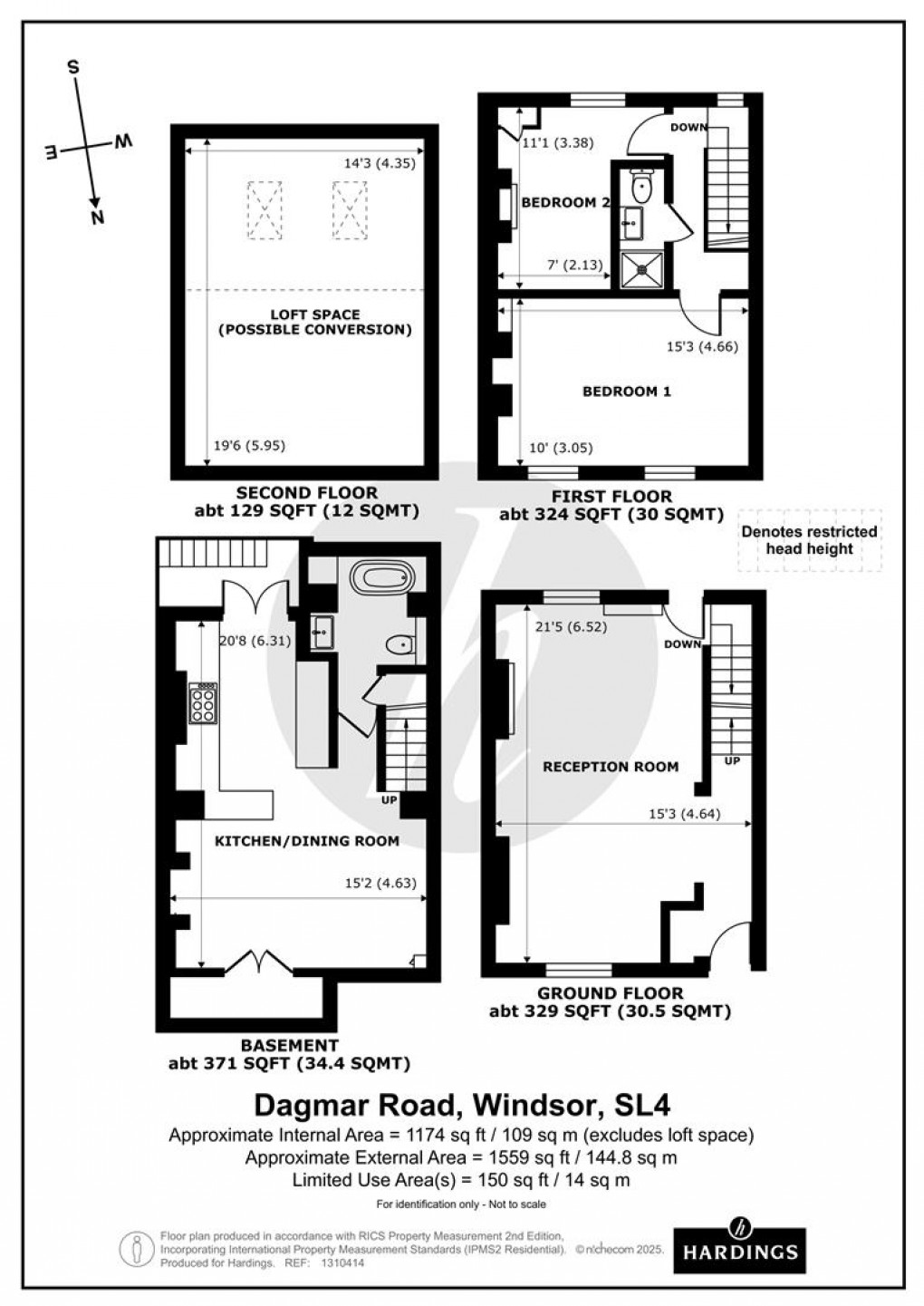 Floorplan for Dagmar Road, Windsor