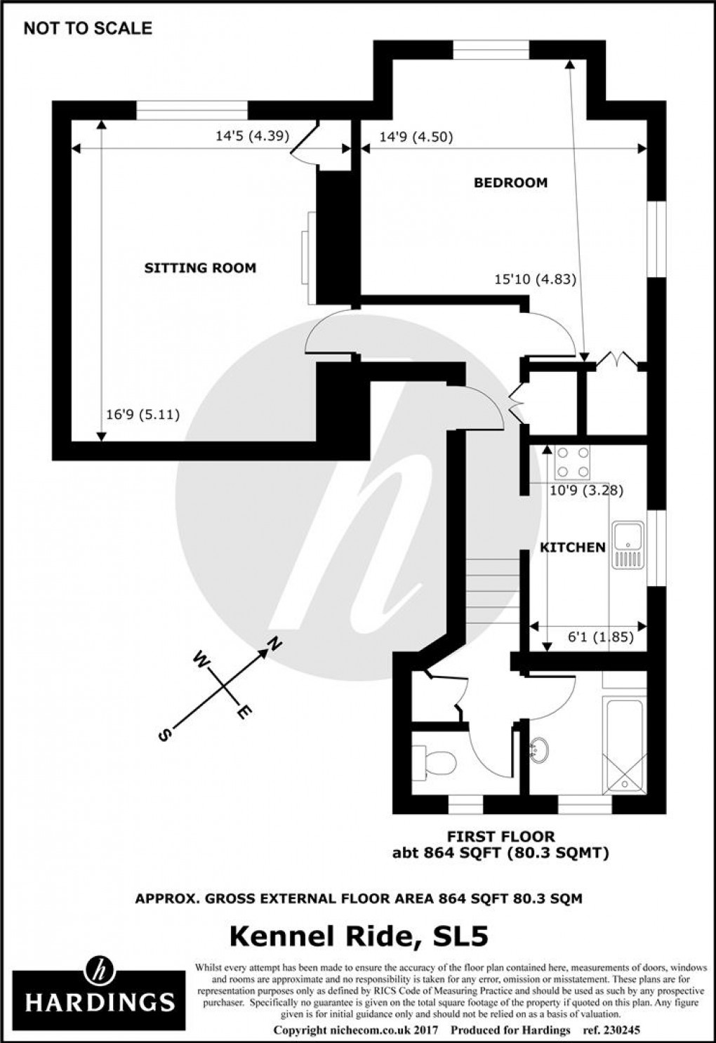 Floorplan for Greenways Court, Kennel Ride, Ascot, SL5