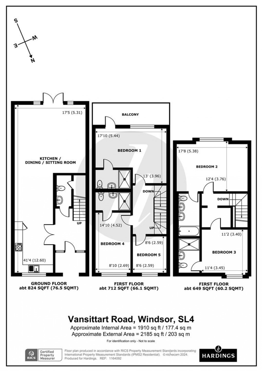 Floorplan for Vansittart Road, Windsor
