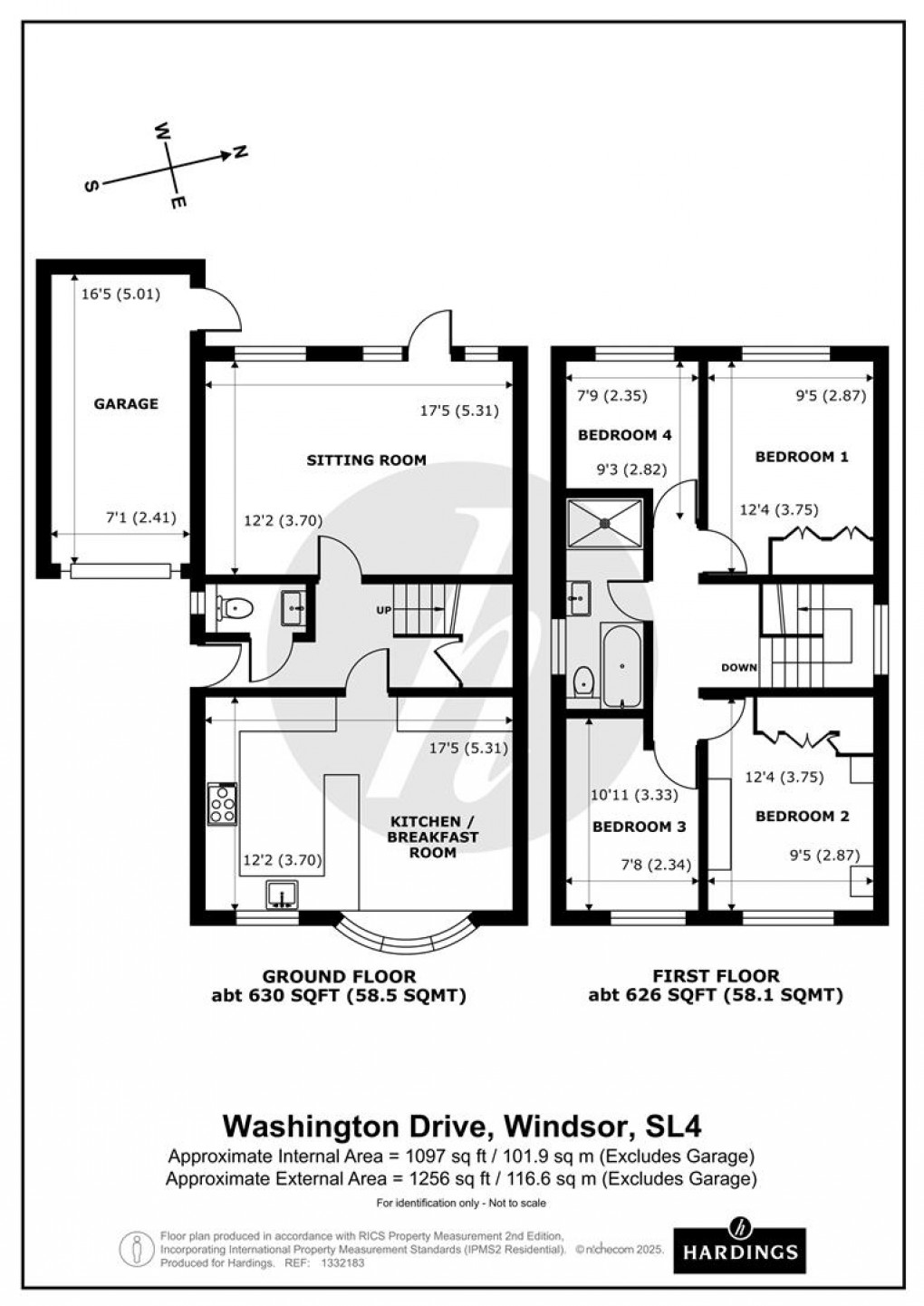 Floorplan for Washington Drive, Windsor