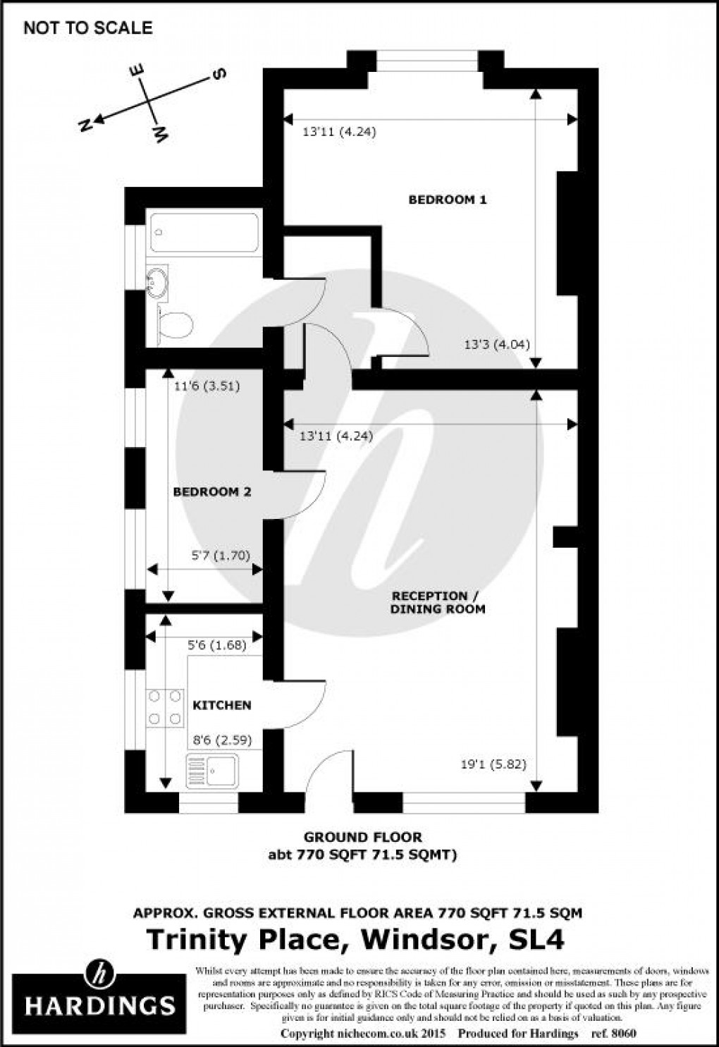 Floorplan for Trinity Place, Windsor, SL4