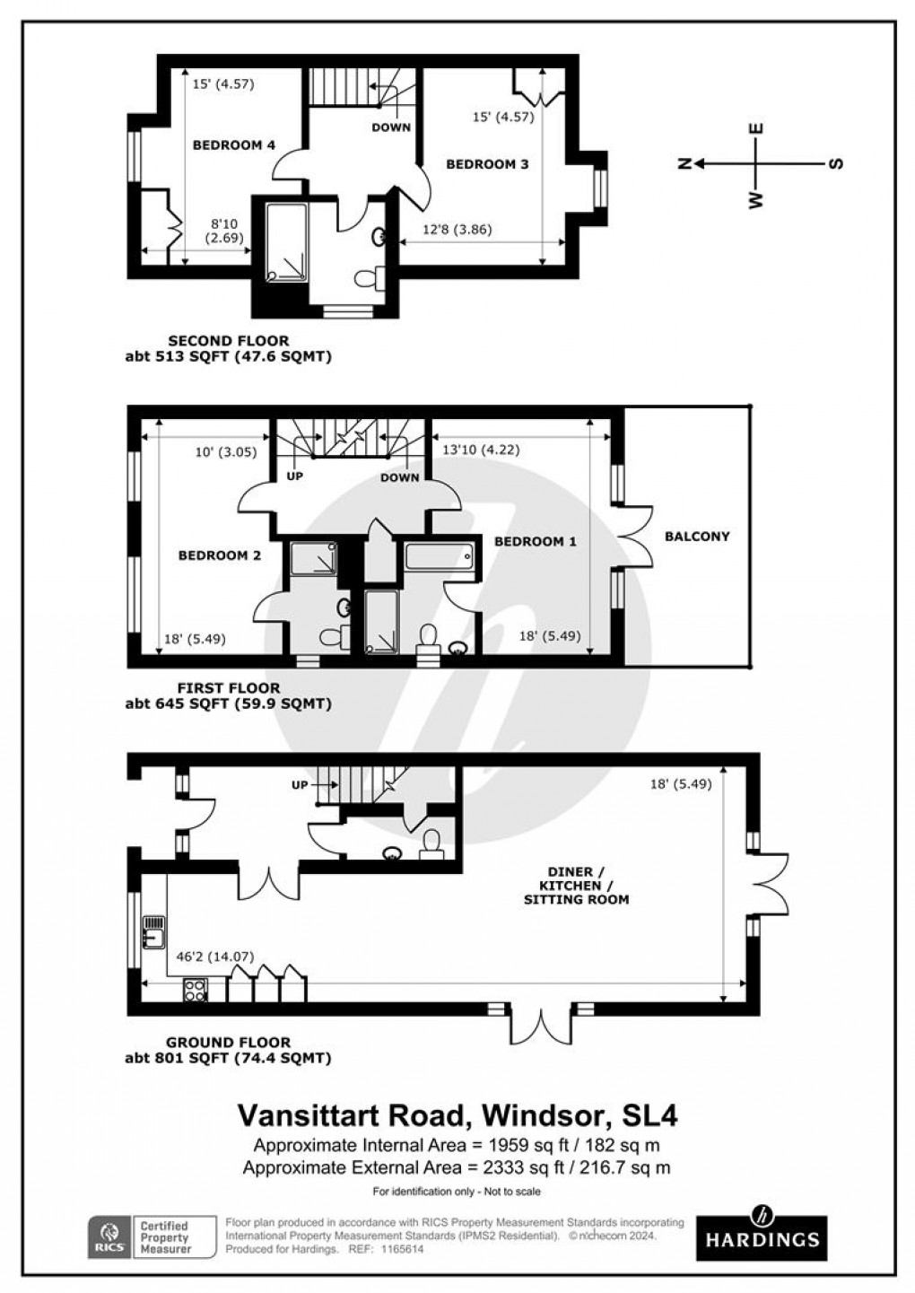 Floorplan for Vansittart Road, Windsor, SL4