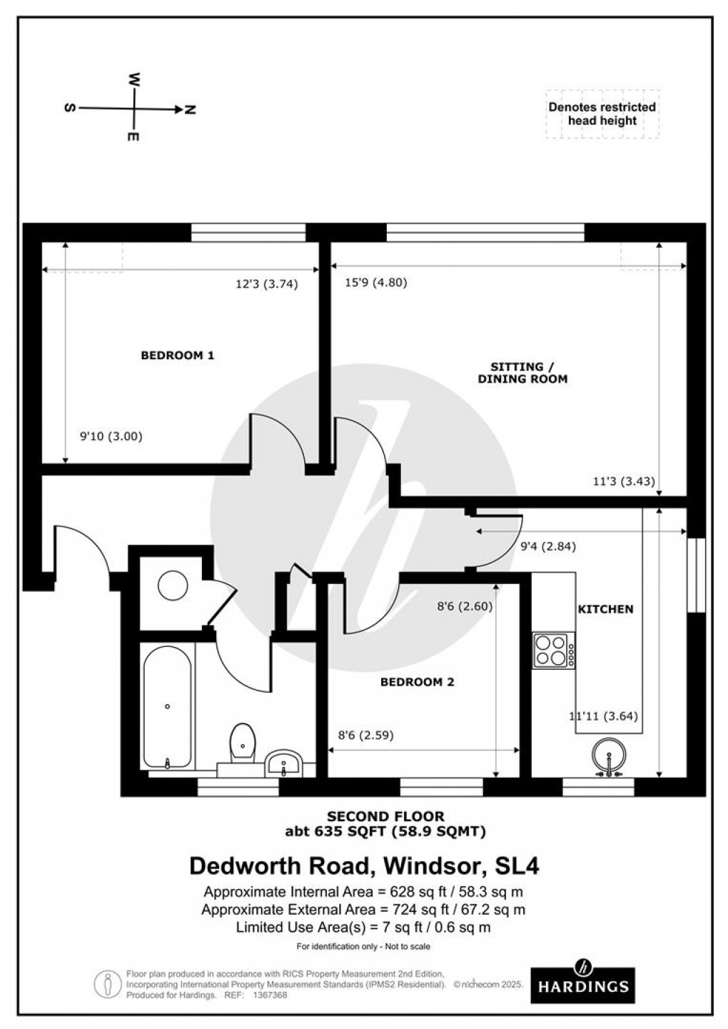 Floorplan for Deacon Court, Windsor