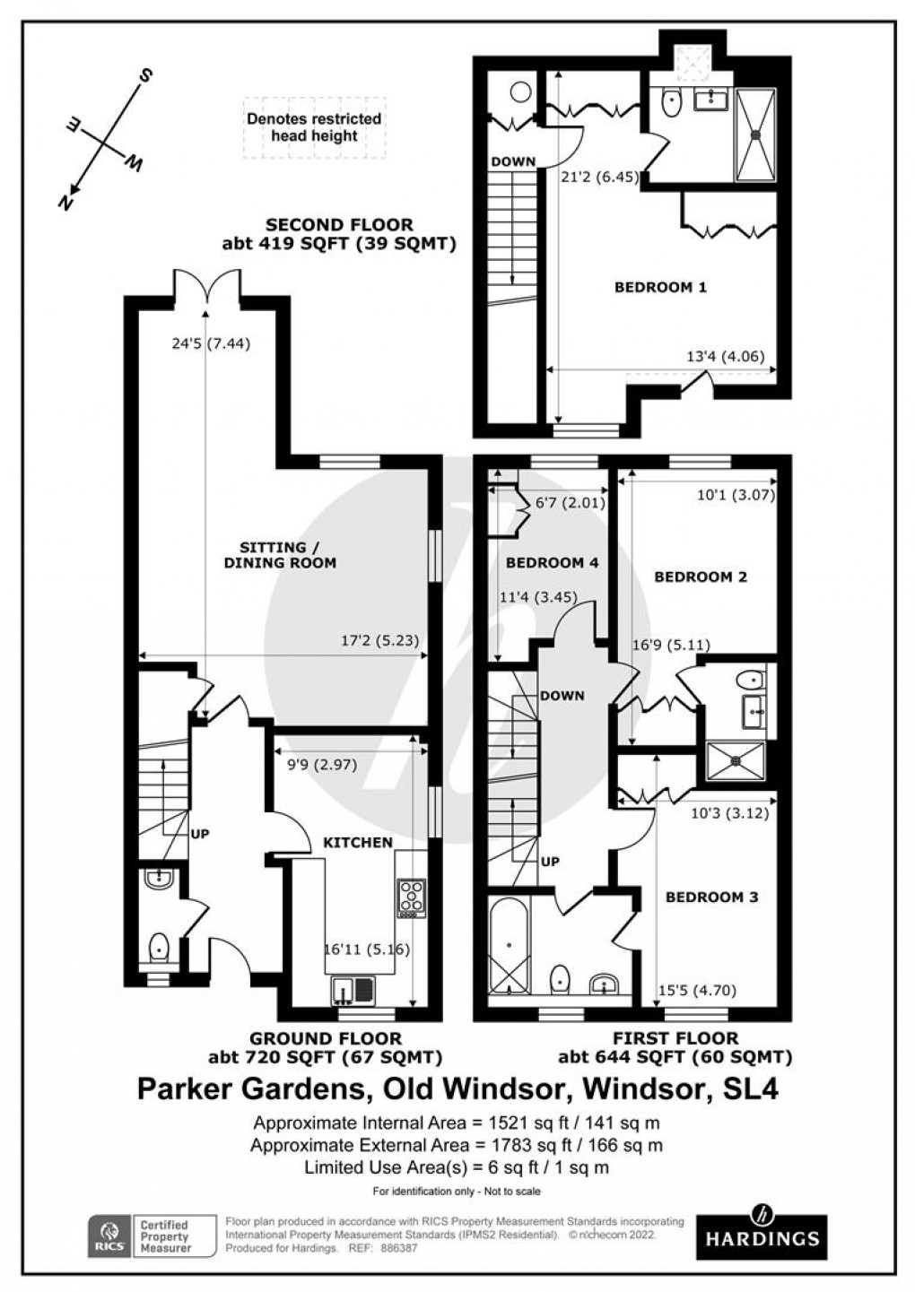 Floorplan for Parker Gardens, Old Windsor, SL4