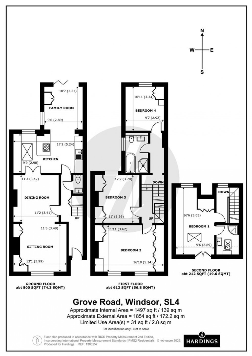 Floorplan for Grove Road, Windsor