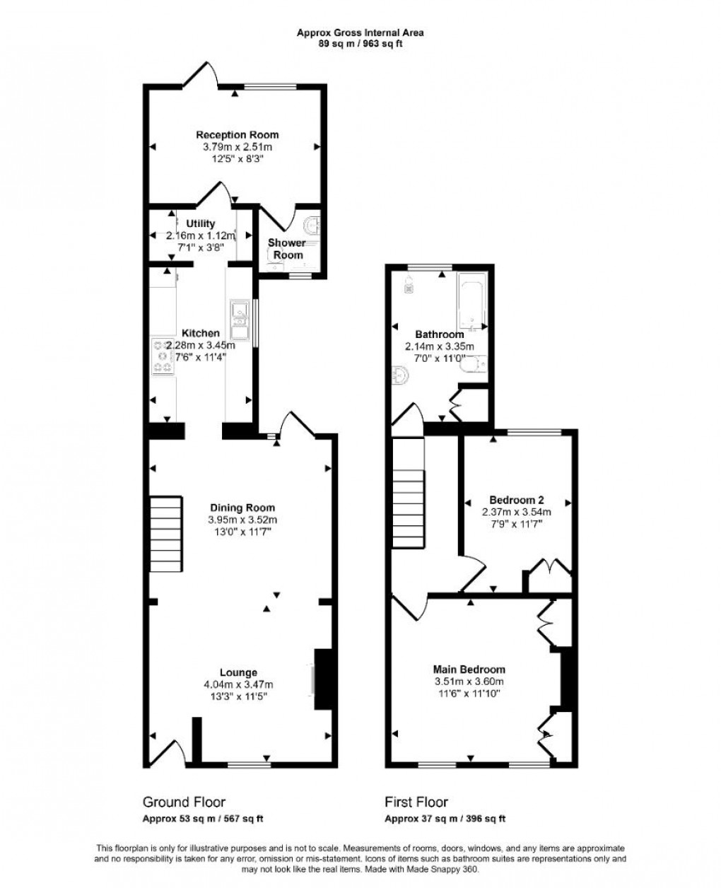 Floorplan for Bexley Street, Windsor, SL4