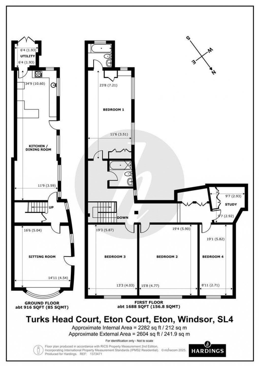Floorplan for Turks Head Court, Eton, Windsor