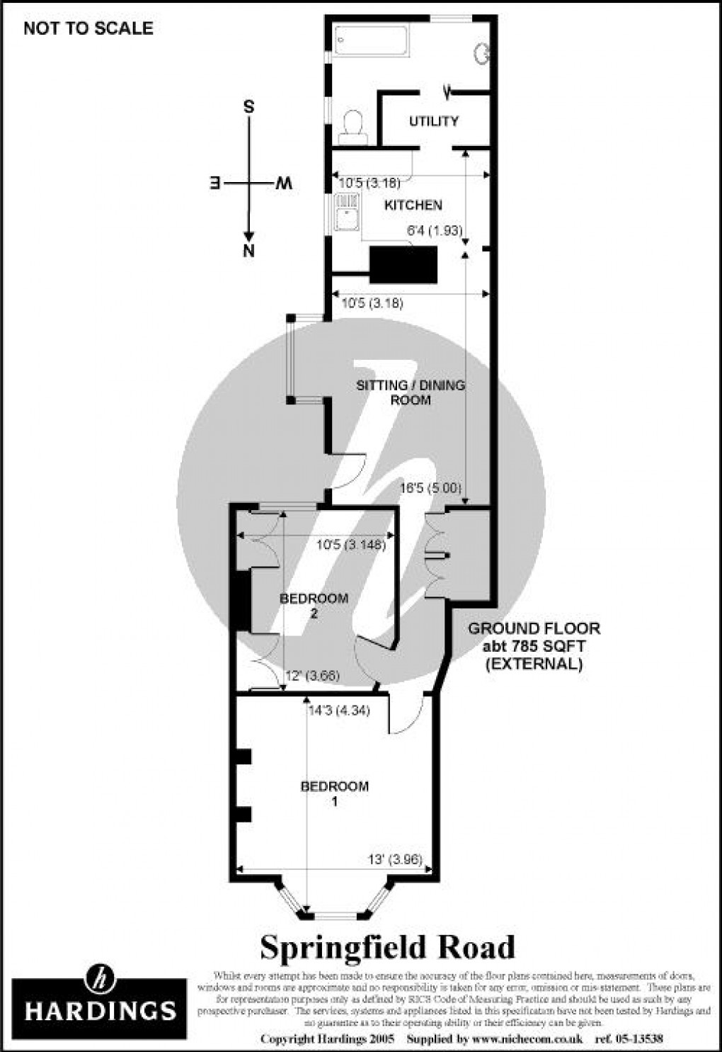 Floorplan for Springfield Road, Windsor, SL4