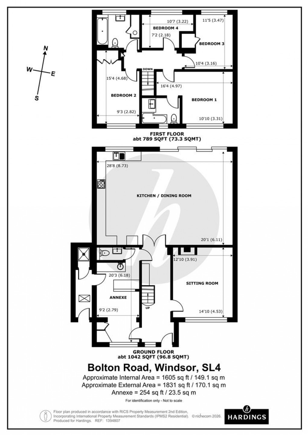 Floorplan for Bolton Road, Windsor, Berkshire
