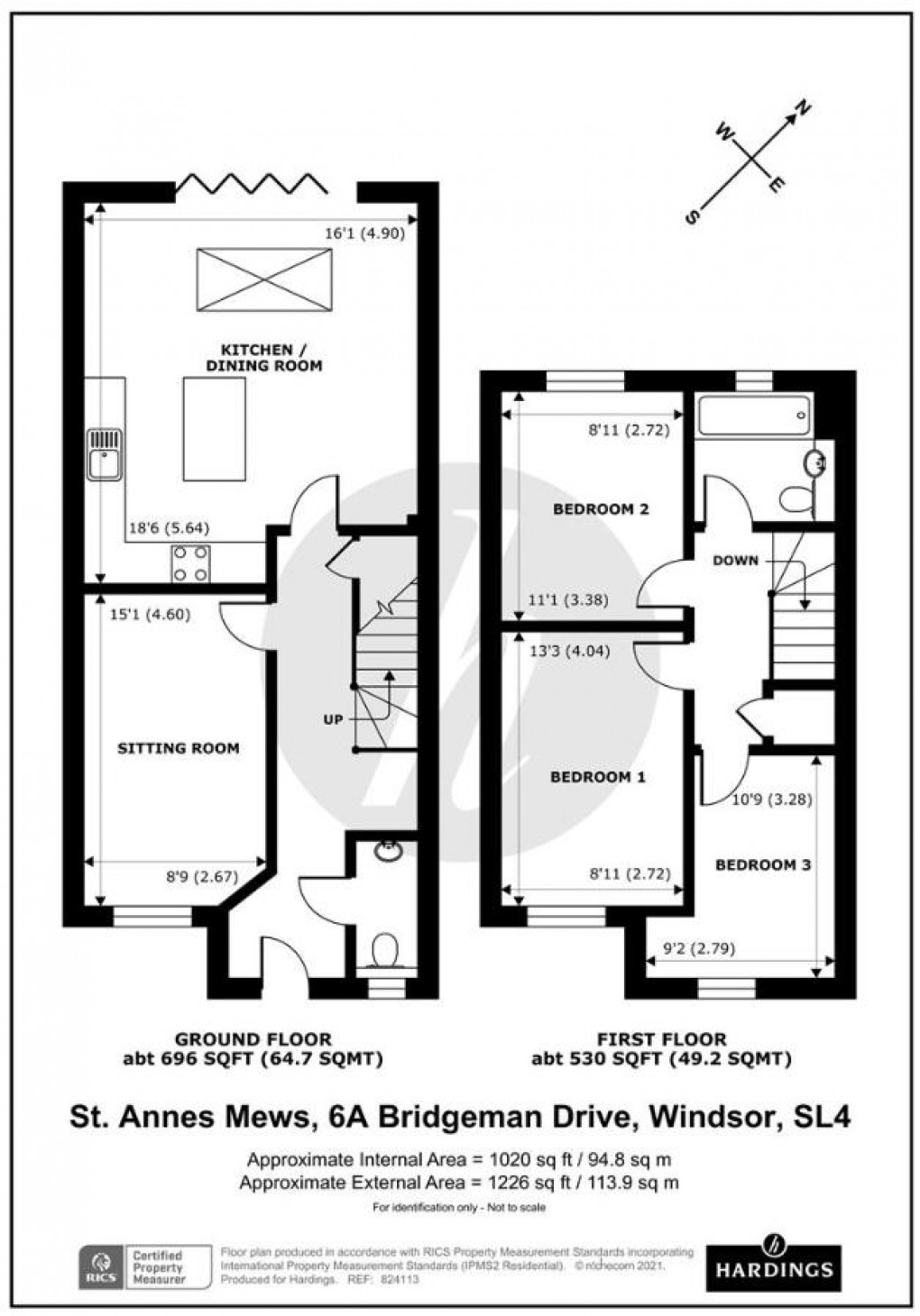 Floorplan for Bridgeman Drive, Windsor