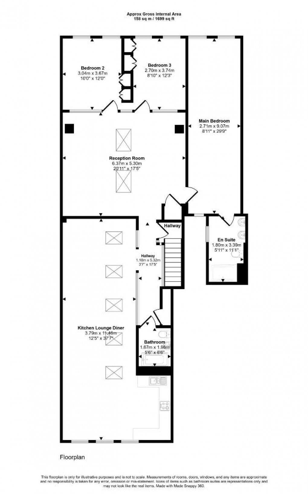 Floorplan for Charles Street, Windsor, SL4