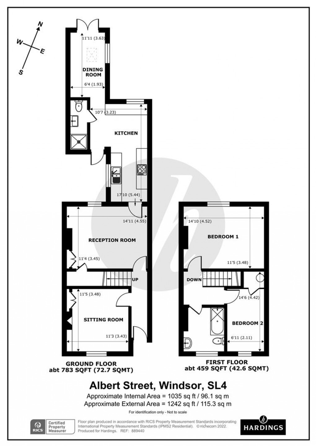 Floorplan for Albert Street, Windsor