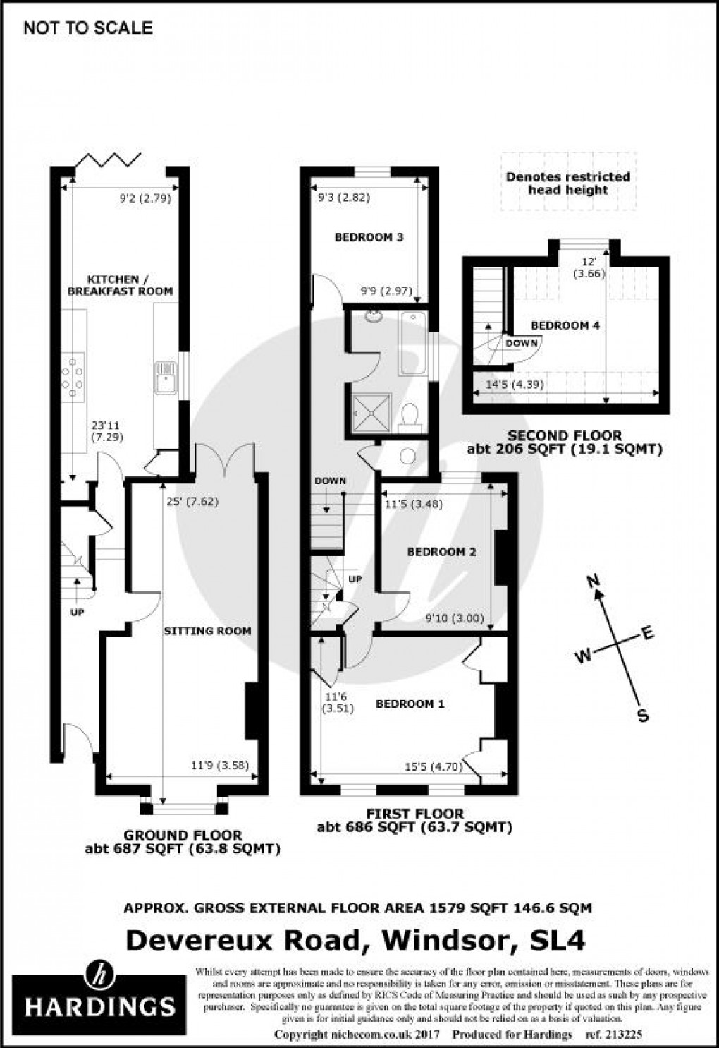 Floorplan for Devereux Road, Windsor, SL4 1JJ