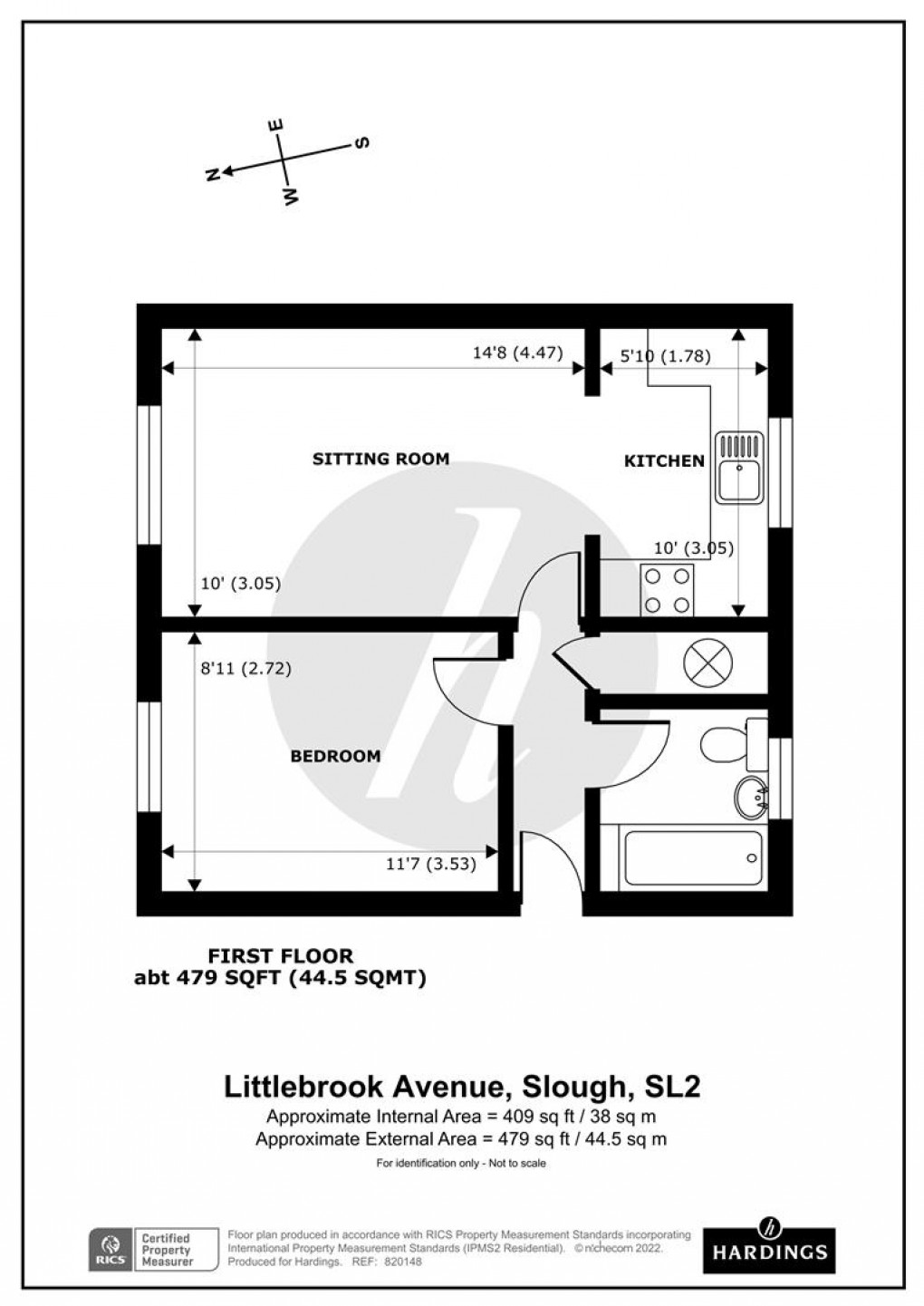 Floorplan for Littlebrook Avenue, Slough