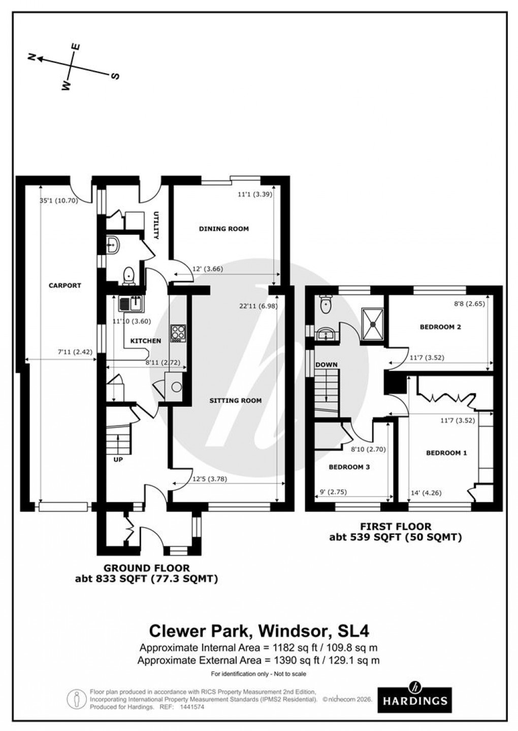 Floorplan for Clewer Park, Windsor