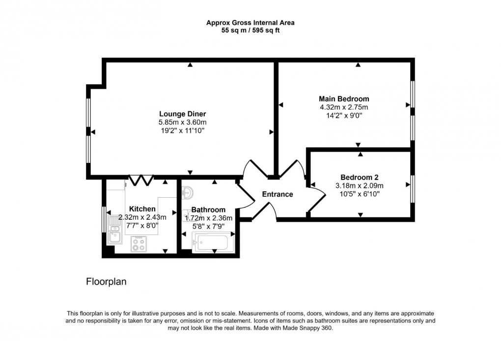 Floorplan for Dawn Redwood Close, Horton
