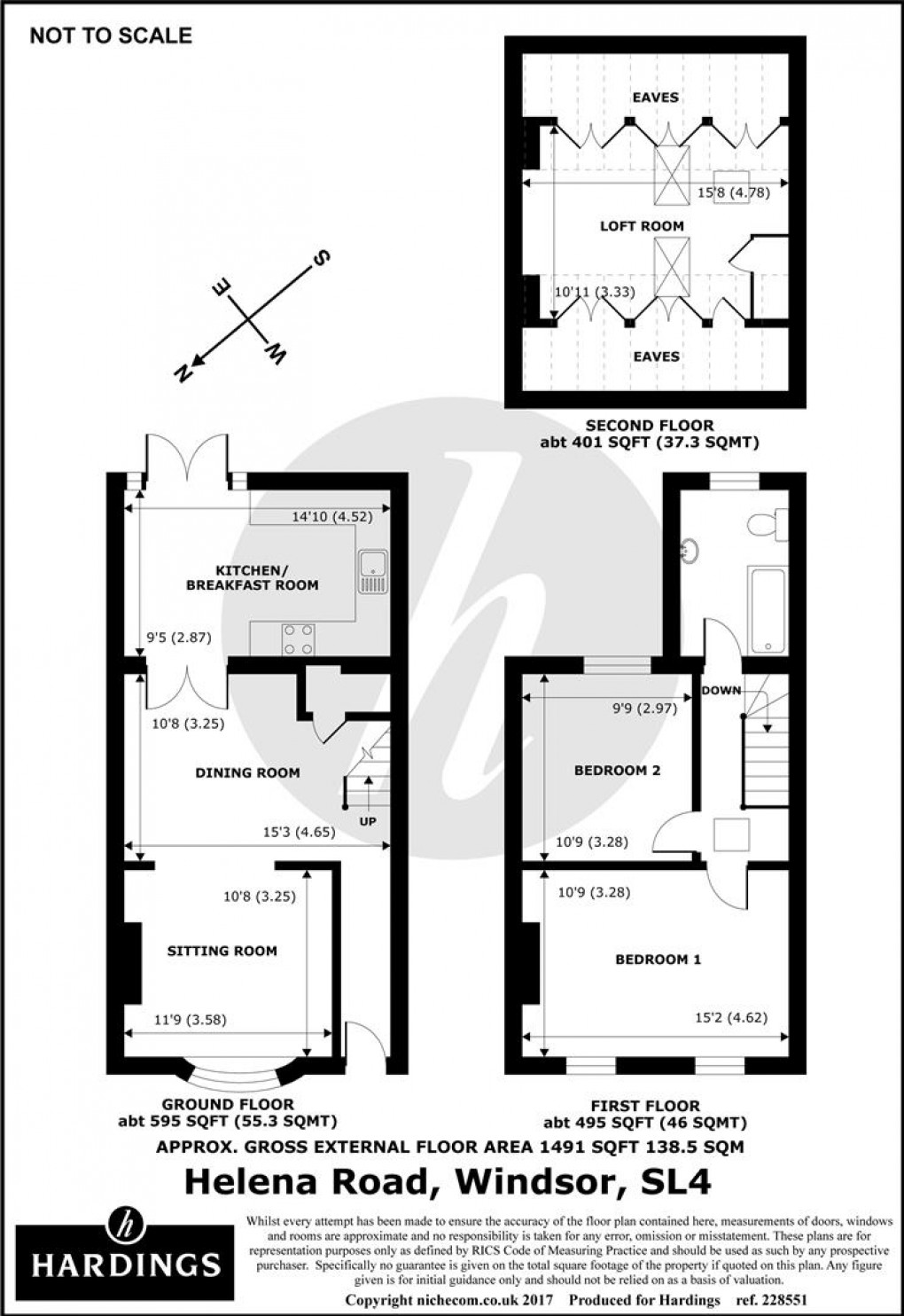 Floorplan for 32 Helena Road, Windsor