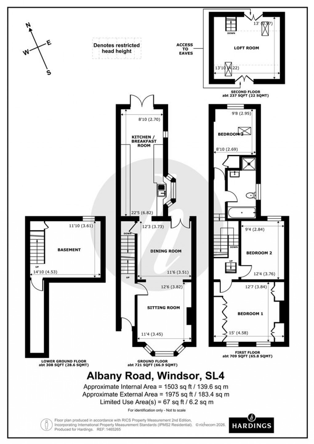 Floorplan for Albany Road, Windsor, Berkshire