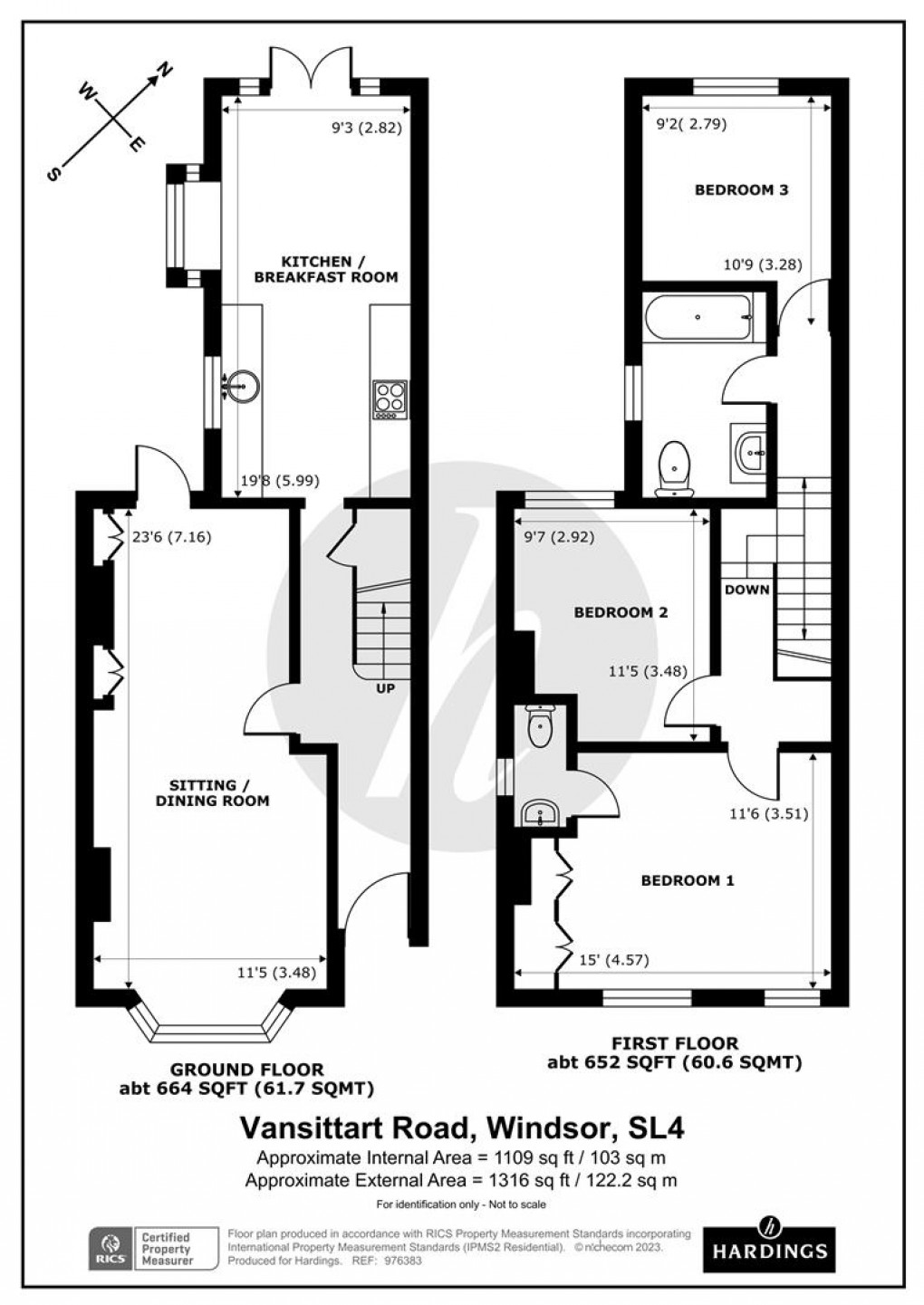 Floorplan for Vansittart Road, Windsor