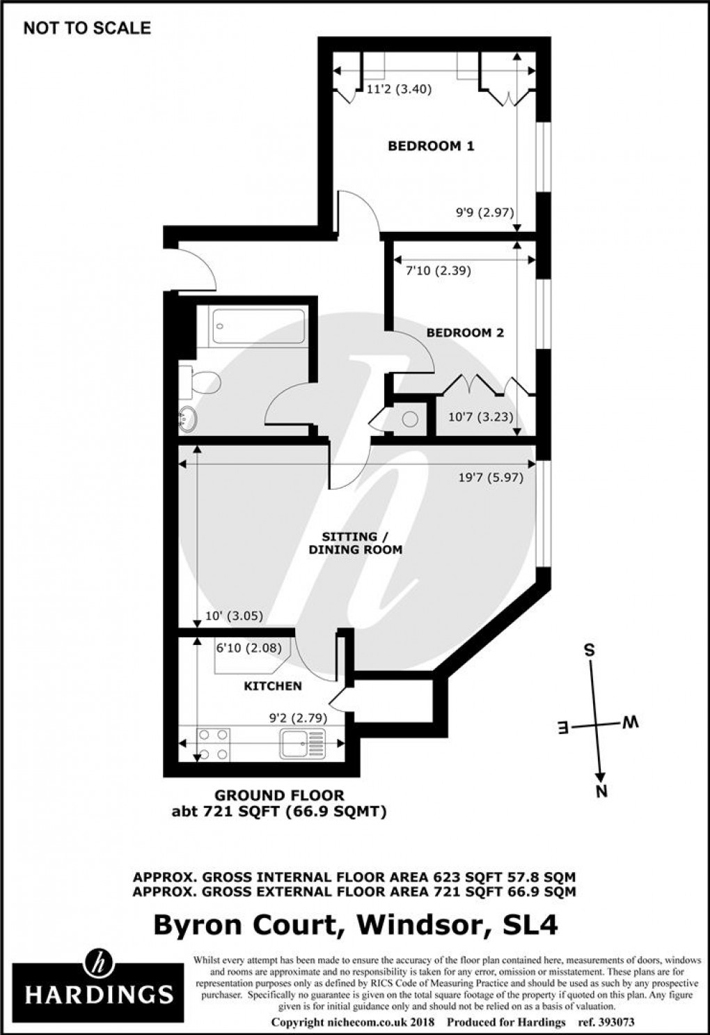 Floorplan for Byron Court, Windsor