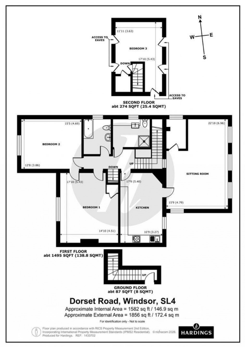 Floorplan for Dorset Road, Windsor