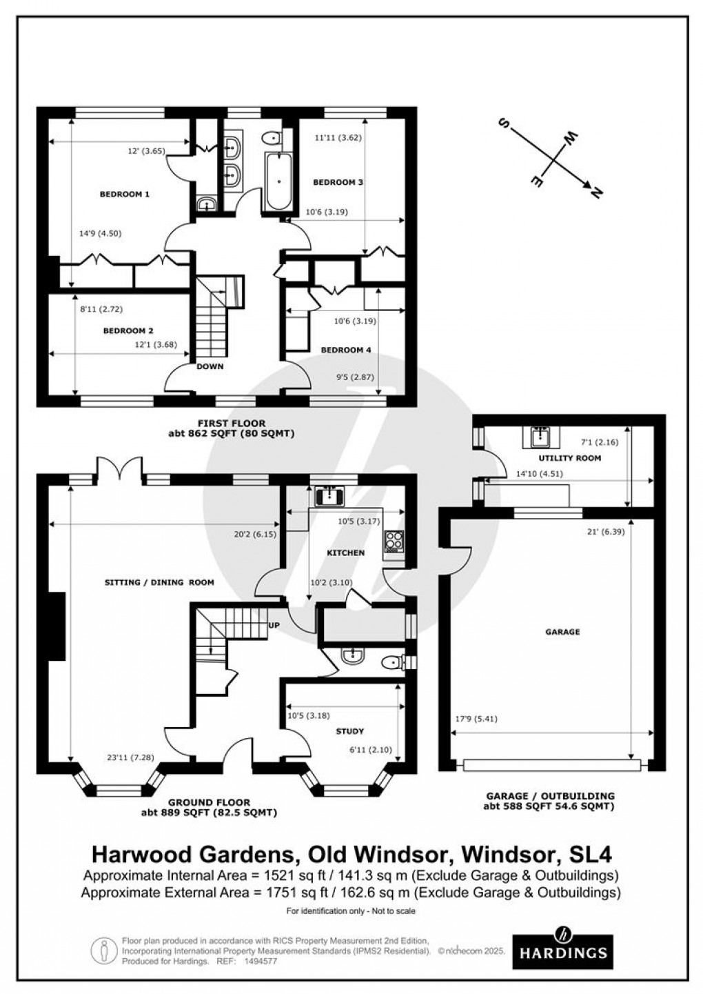 Floorplan for Harwood Gardens, Old Windsor, Windsor