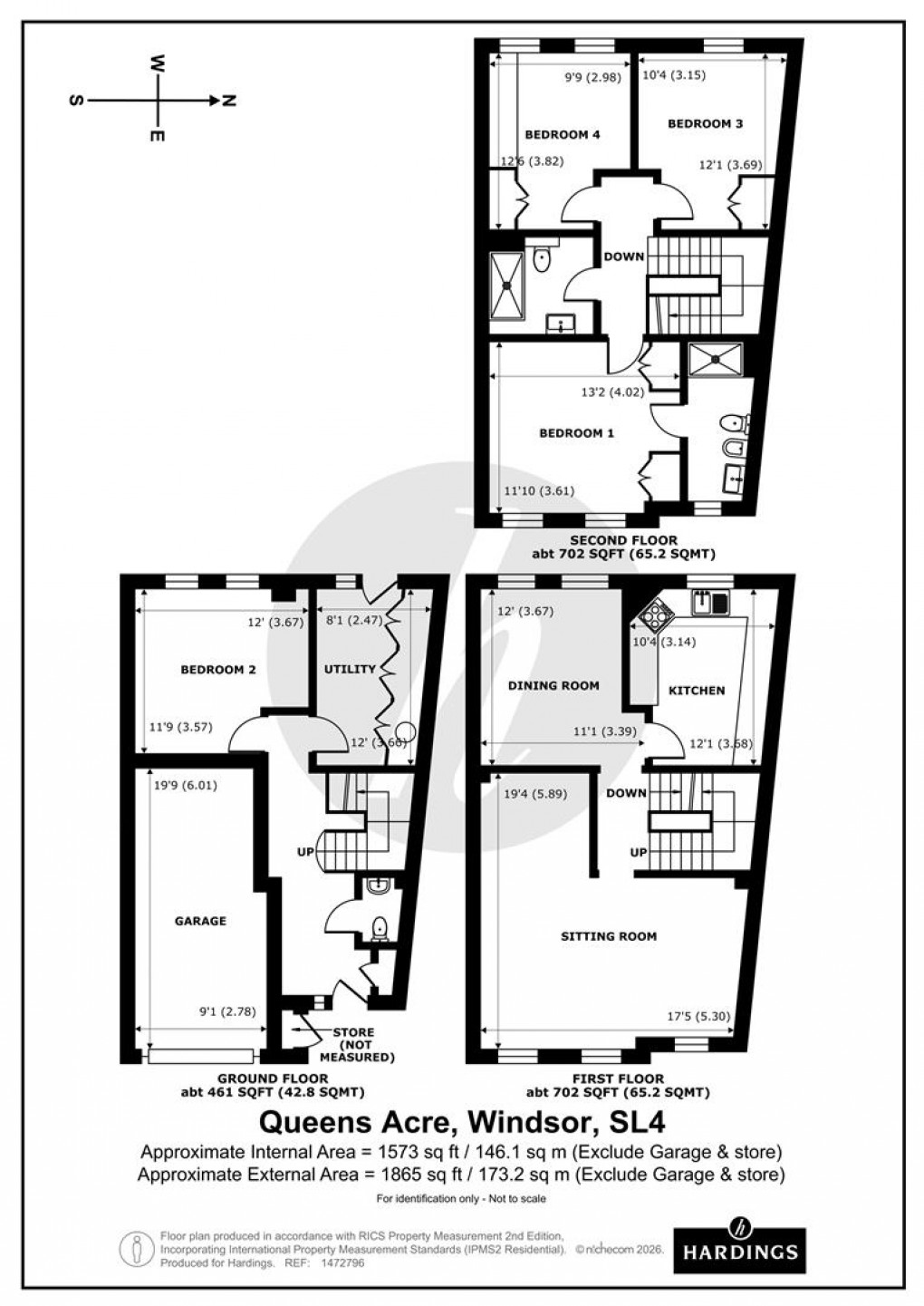 Floorplan for Queens Acre, Windsor